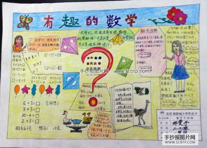 小学生数学手抄报比赛