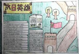 抗日英雄手抄报