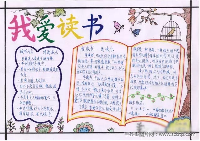 书的倾诉 小学生读书手抄报_语文手抄报_读书手抄报