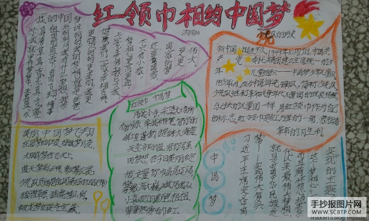 相约“中国梦”的手抄报