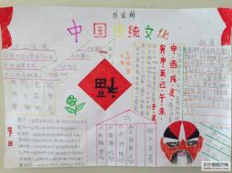 中国传统文化——传统节日的手抄报