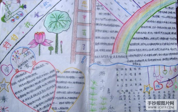 母亲节快乐——感恩母亲的手抄报