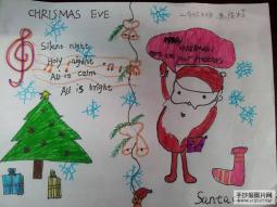 二年级英语圣诞节手抄报