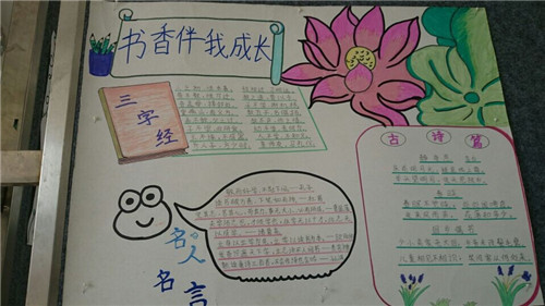 几张我爱读书的手抄报
