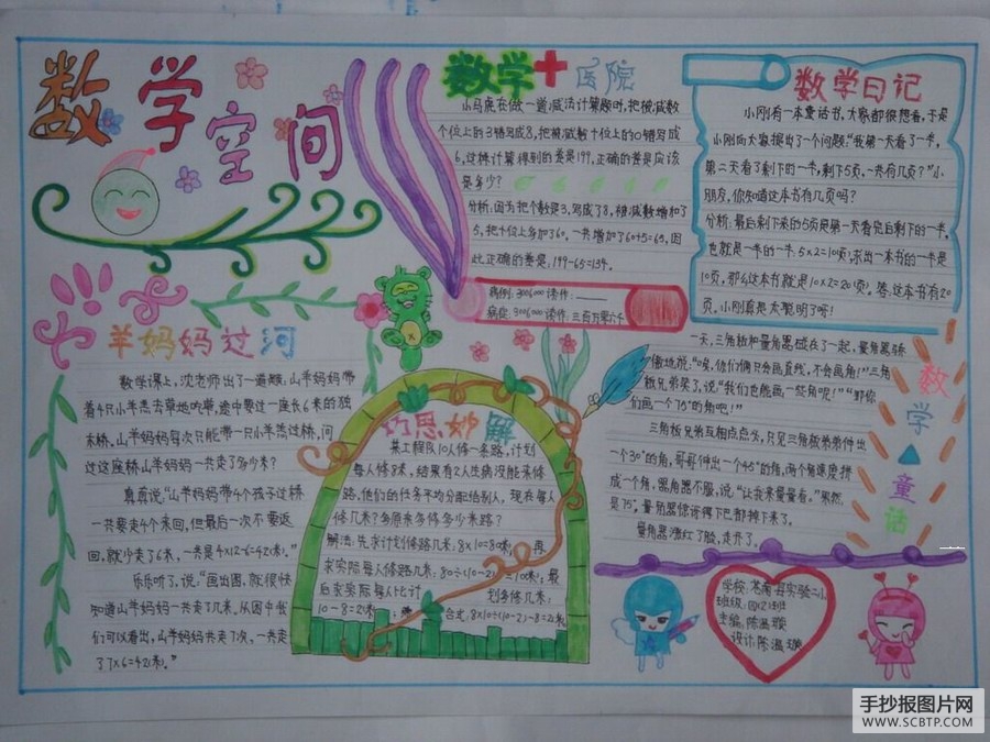 四年级数学手抄报