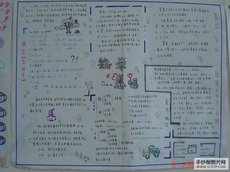 数学手抄报