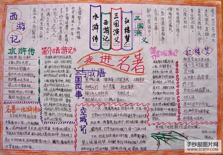 漫游语文世界手抄报