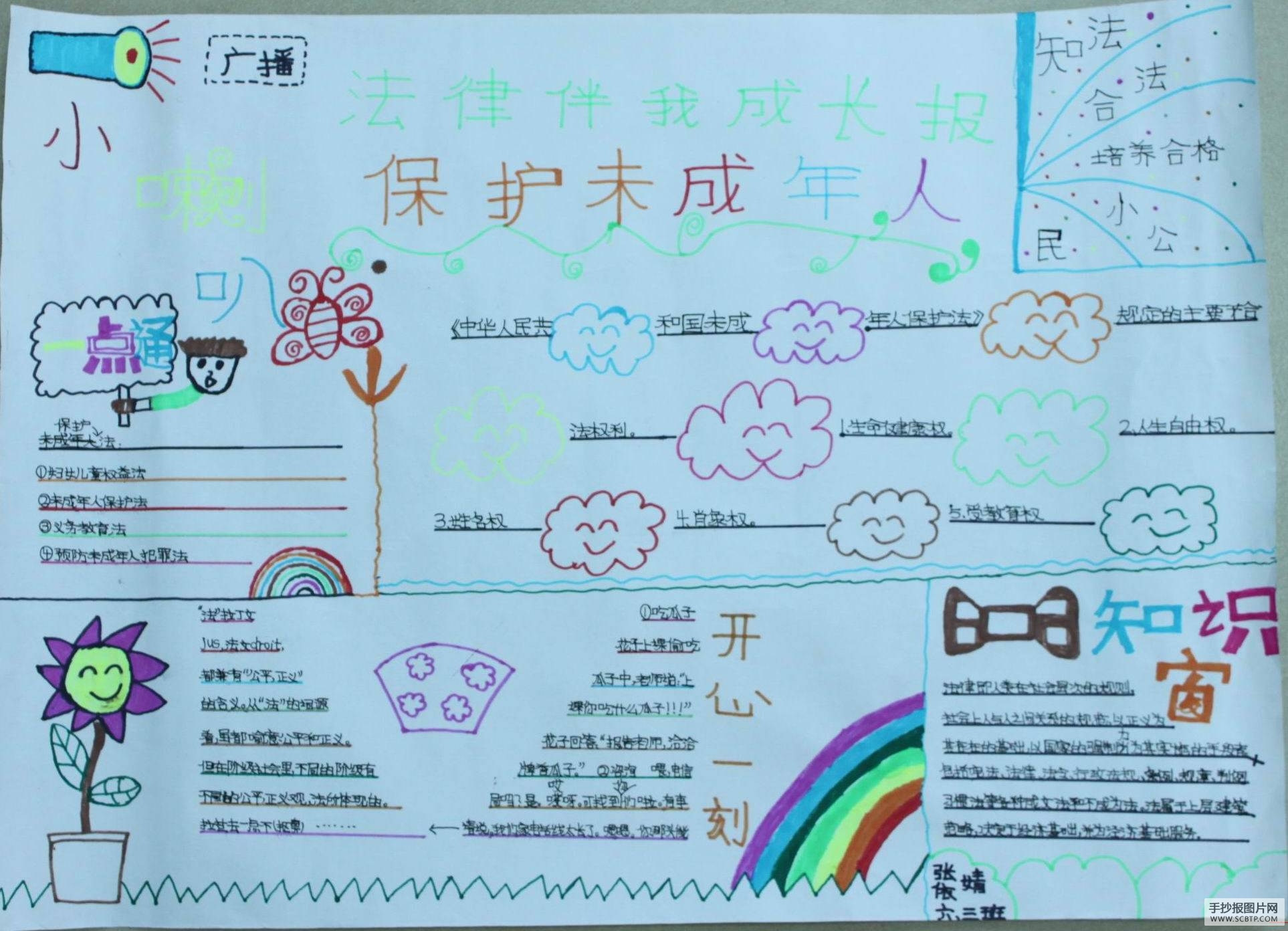 小学法制手抄报