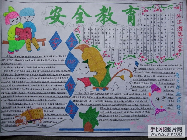小学生安全教育主题手抄报