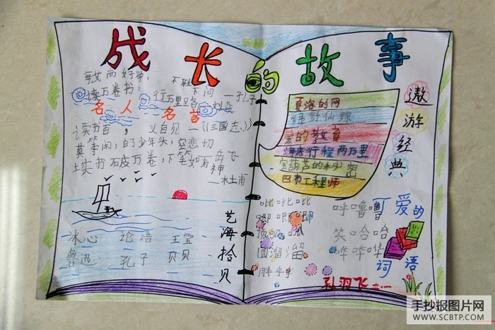 一年级语文读书主题手抄报