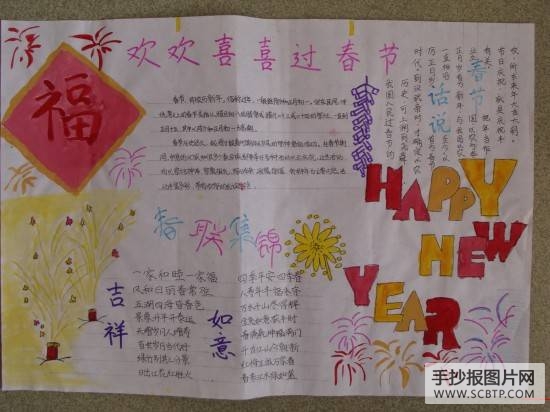 春节文化手抄报