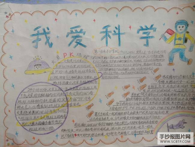 科技之光、科技天地手抄报