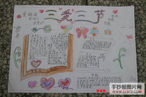 崇安小学三爱三节手抄报评选图片