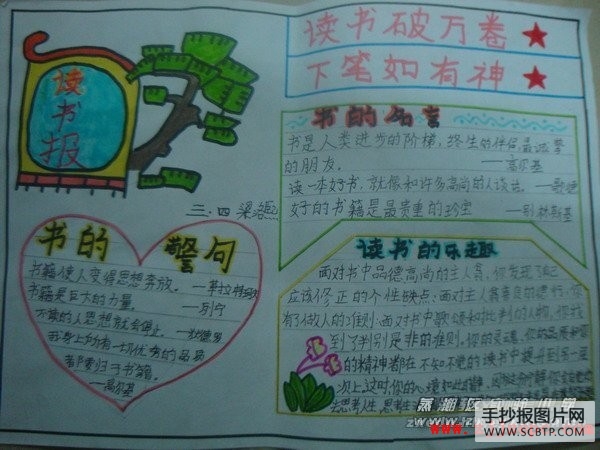 蒸湘实验小学读书手抄报