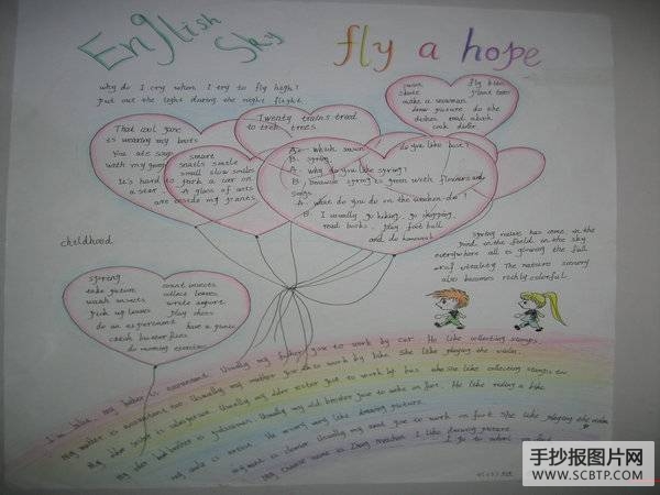 辛集小学英语手抄报