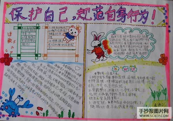 （三）法制、行为规范教育宣传周手抄报