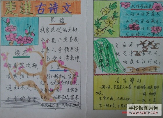 古诗诗歌手抄报