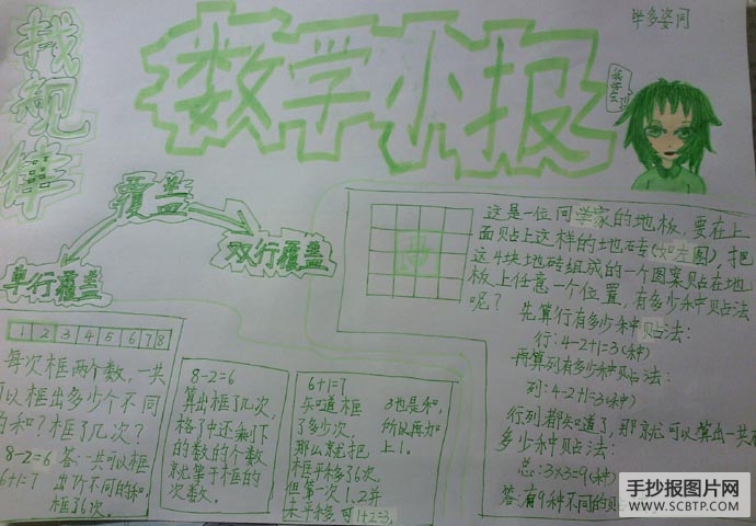 好好学数学手抄报图片