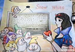 snow white英语手抄报