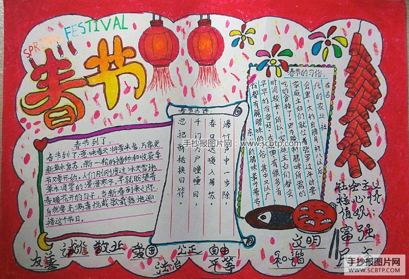 中国节日传统文化手抄报
