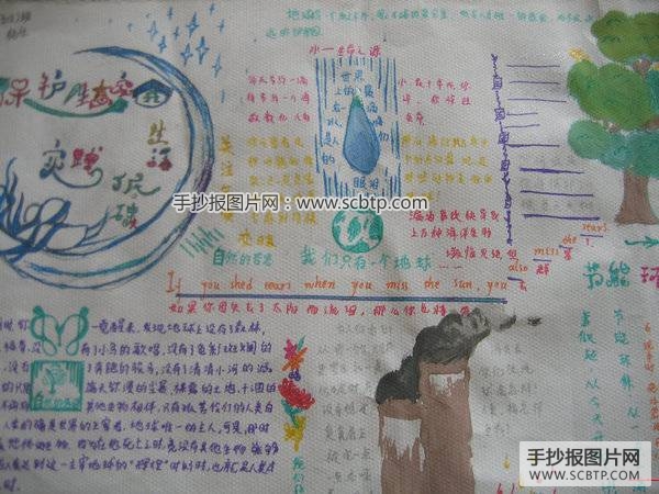小学生低碳生活手抄报图片