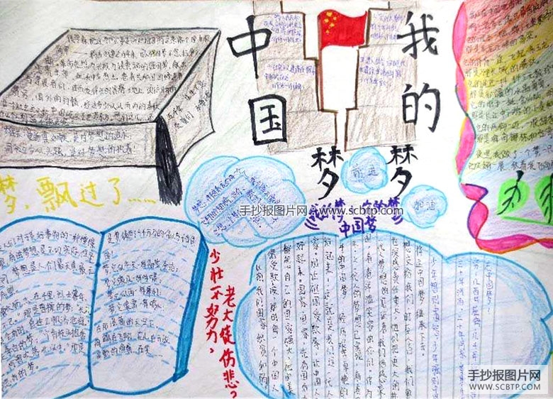关于红领巾相约中国梦手抄报图片