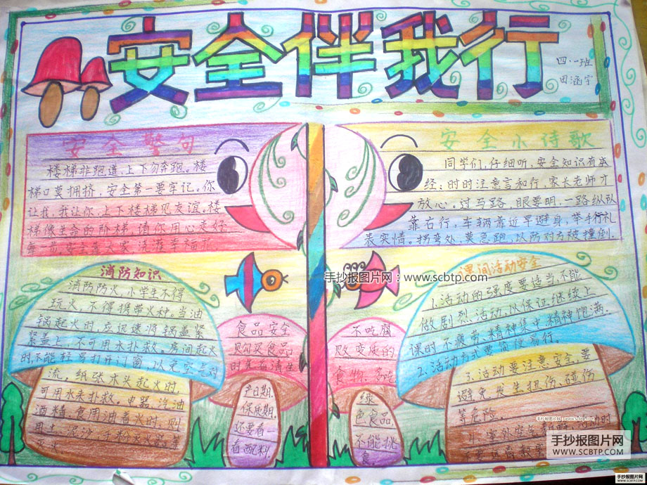 几张五一期间综合手抄报