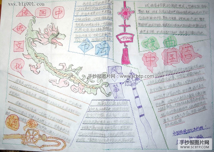 中国文化博大精深的手抄报