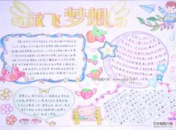 中国梦-放飞梦想的手抄报