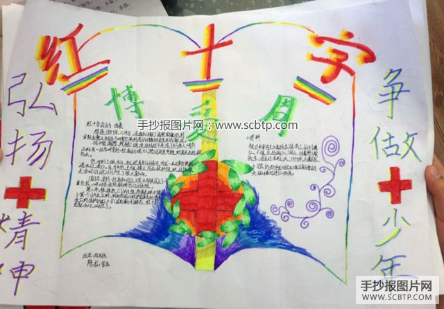 国际红十字日手抄报图片大全