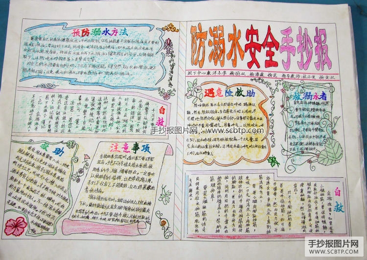 防溺水安全知识手抄报大全