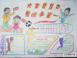北京奥运会的手抄报版面设计