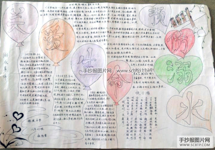 预防溺水教育手抄报