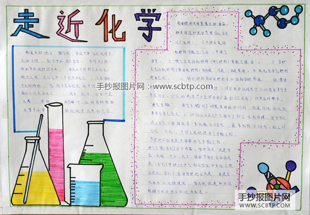 走进化学的手抄报图片