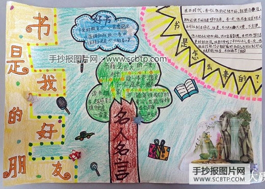 四年级学生书香小报获奖作品