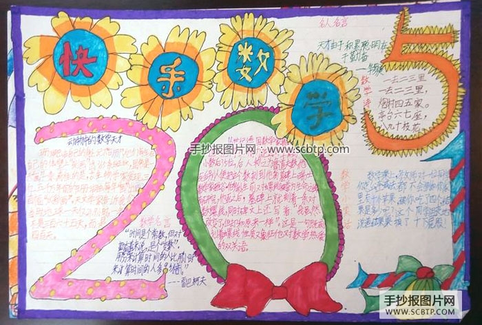 2015最新数学手抄报图片大全