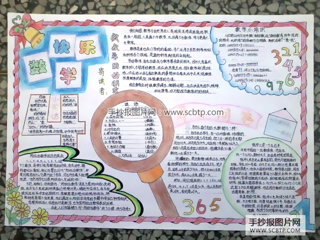 五年级学生的趣味数学小报图片