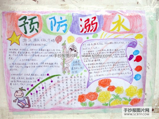 “预防溺水事故”主题的手抄报