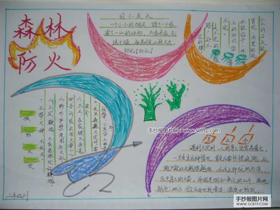 119消防日防火宣传手抄报