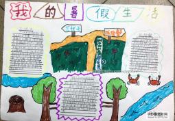 2015年小学生快乐暑假小报图片