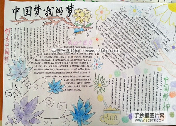 我的中国梦主题手抄报