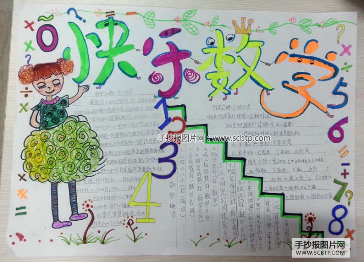 小学生数学手抄报版面设计