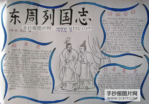 名著导读手抄报版面设计图