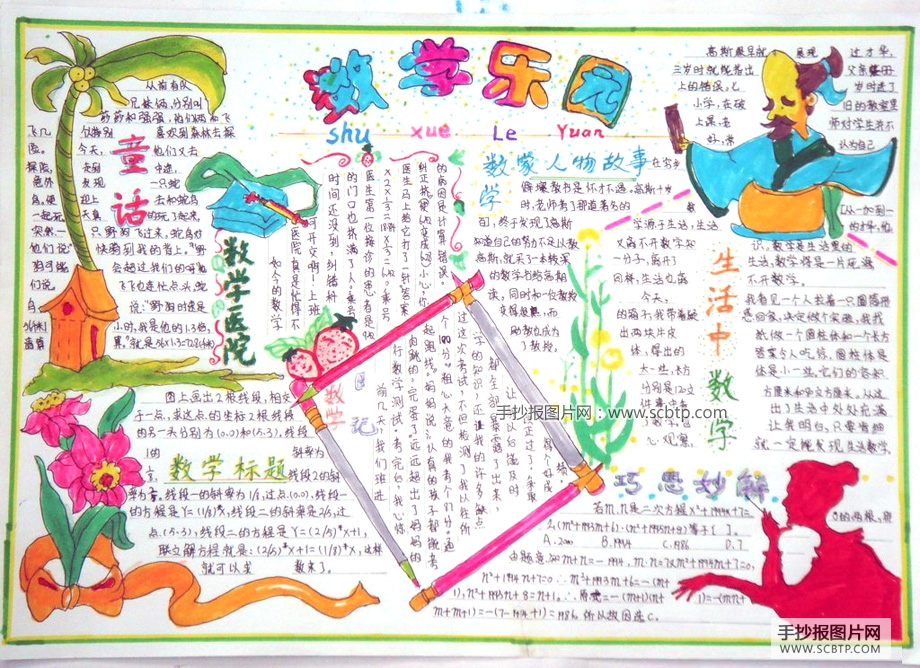 5张漂亮的数学手抄报获奖作品