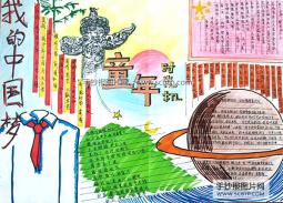 小学生中国梦手抄报版面设计图