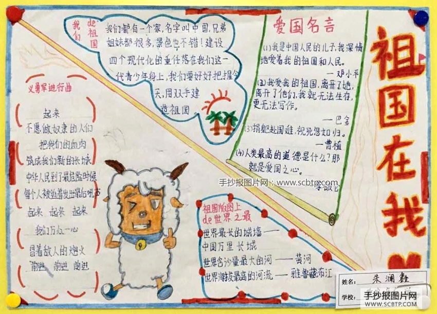 社会主义核心价值观少儿手抄报