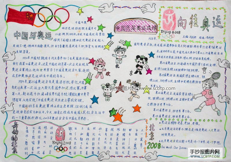 体育与文化—北京奥运小报图片