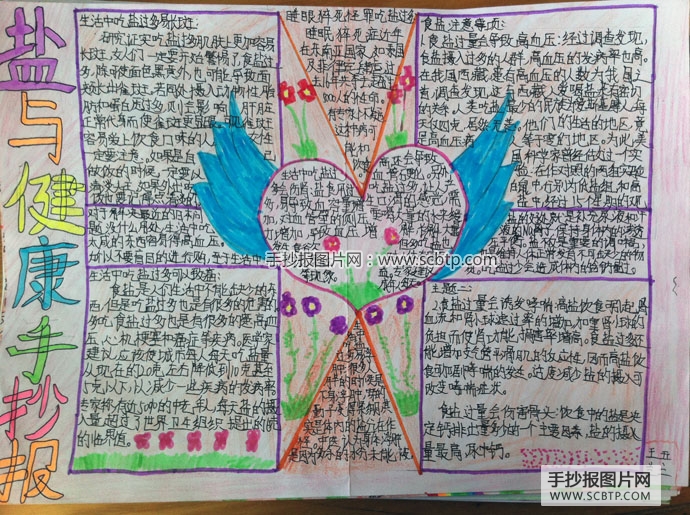 “盐与健康”主题手抄报图片大全