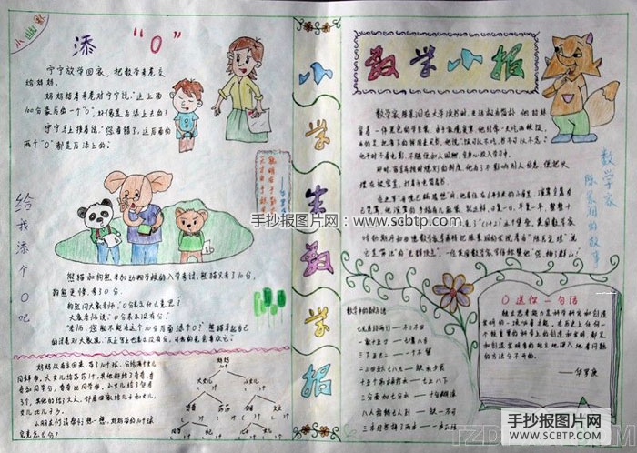 小学生数学手抄报大赛优秀作品