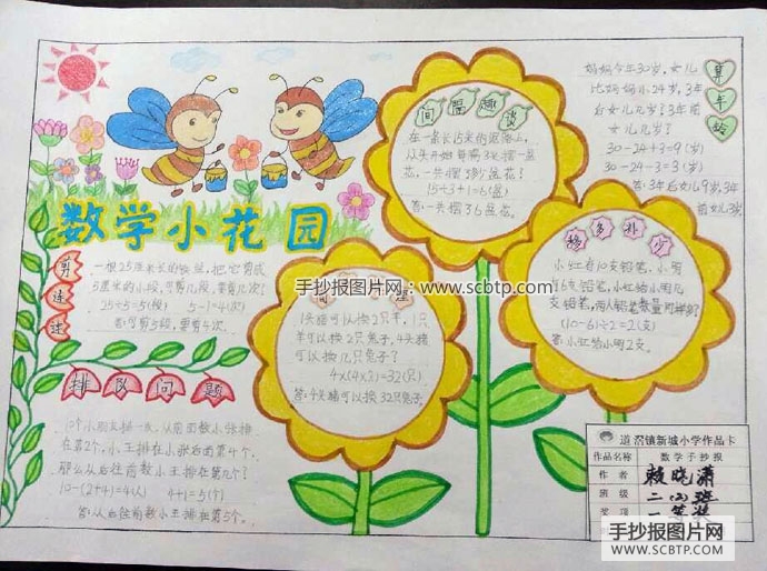 小学生数学手抄报比赛